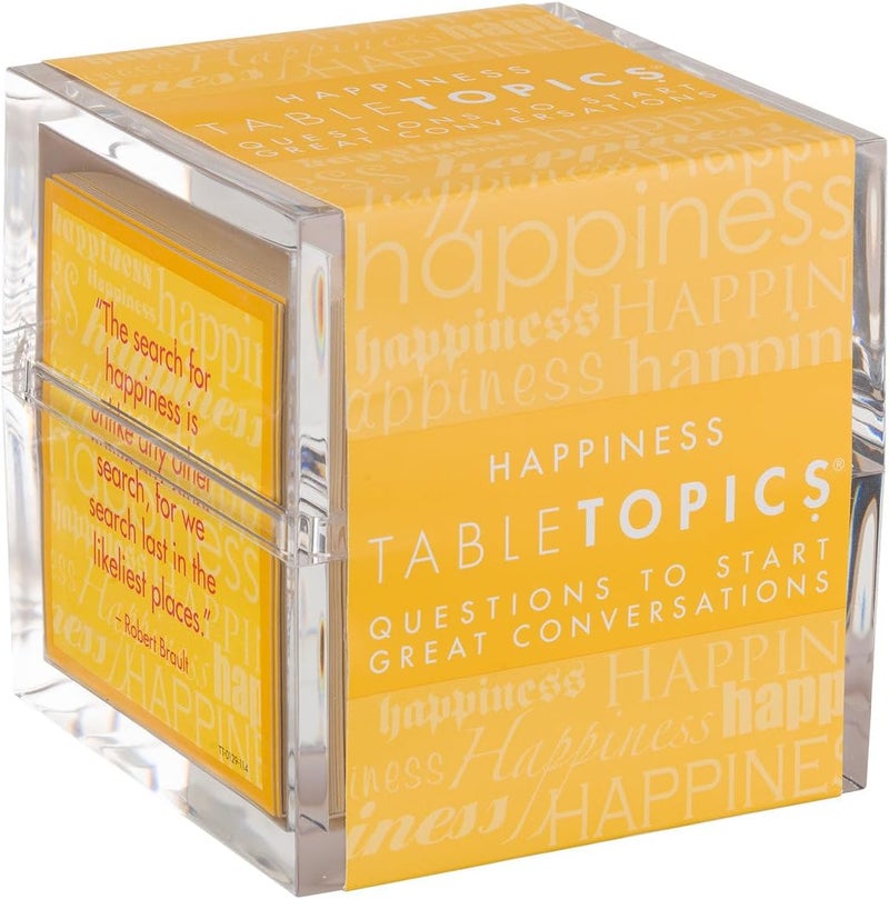 TableTopics Happiness - 135 Engaging Question Cards for Meaningful Conversations - Image 1