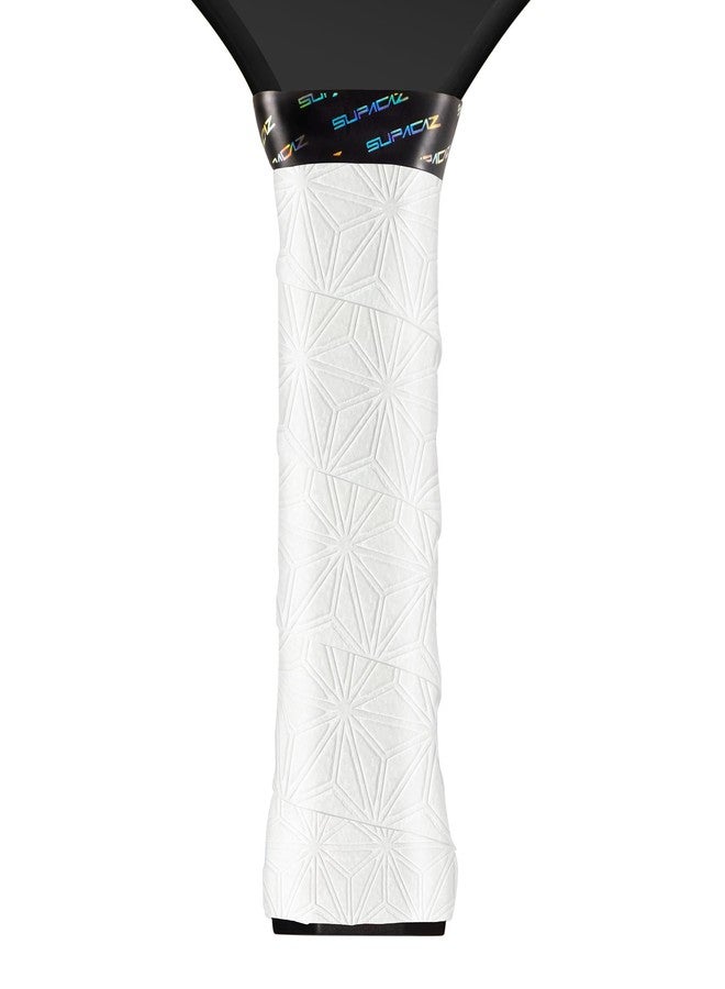 Supacaz SupaSuave White Pickleball Overgrip - Tacky Pickleball Paddle Grip Tape Wrap - Pickle Ball Anti-Sweat Overwrap - 3pk - Image 1
