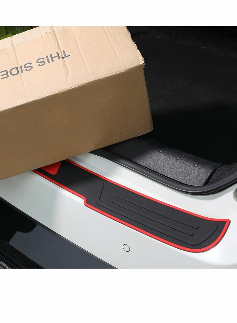 SYOSI Rear Bumper Protector for Car, Universal Rubber Anti Scratch Skid Trunk Crash Protection Strip, Car Accessories Most Cars (Black, 35.4inch) - Image 4
