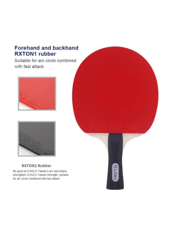 LOKI K1000 Table Tennis Rackets Set Ping Pong Paddles With 2 Balls