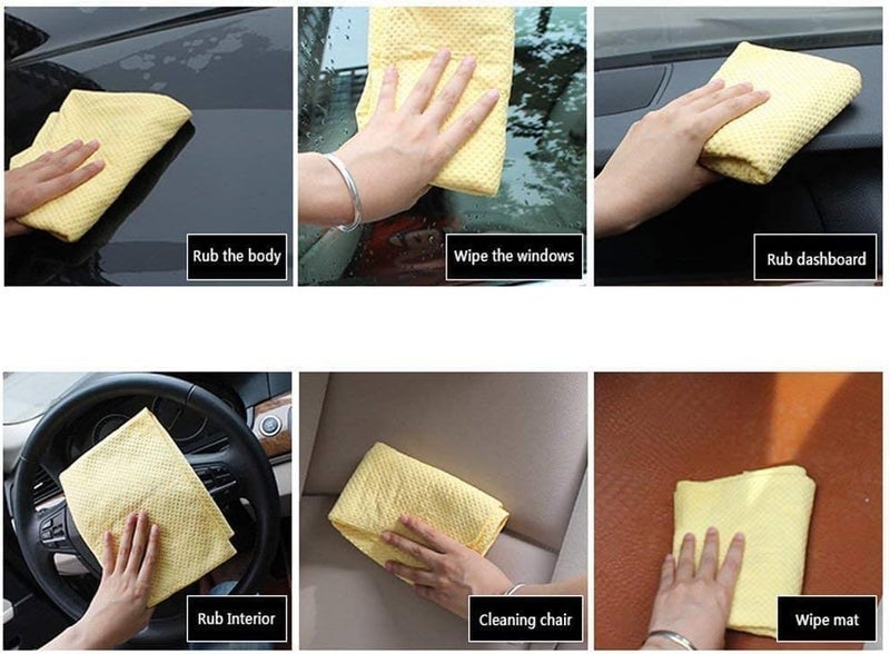 HERIOS 3D Synthetic Car Drying Towel (Pack of 3), Multicolour, Polyester, Car, Boat, Water Sports, Multipurpose Towel Cloth - Image 4