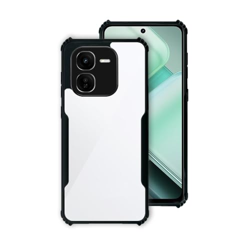 7-Seven 7SEVEN® Ipacky Back Cover for IQOO Z9X 5G Mobile Back Case Shock Proof Design Camera Edges Protection Crystal Clear Phone Case Precise Cutouts Matte Black Soft Bumper Phone Cover - Image 1
