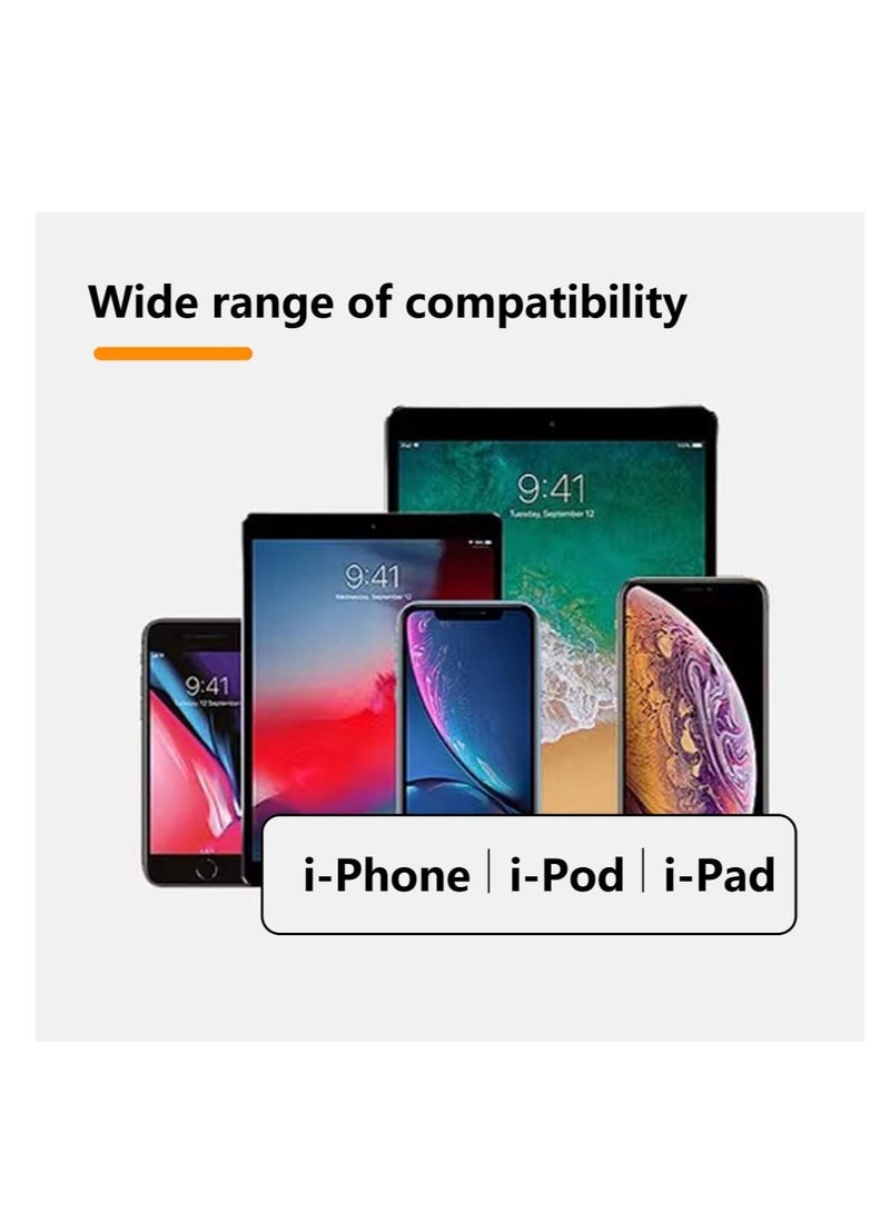 Excefore USB C to light-ning adapter, 2 Pcs Type C Female to light-ning Male Adapter, Support 27W PD Charging, Type C harging Data Transmission, Compatible for iPhone 12/11/8 X XR/XS/SE/7Plus Max pad Air  - Image 3