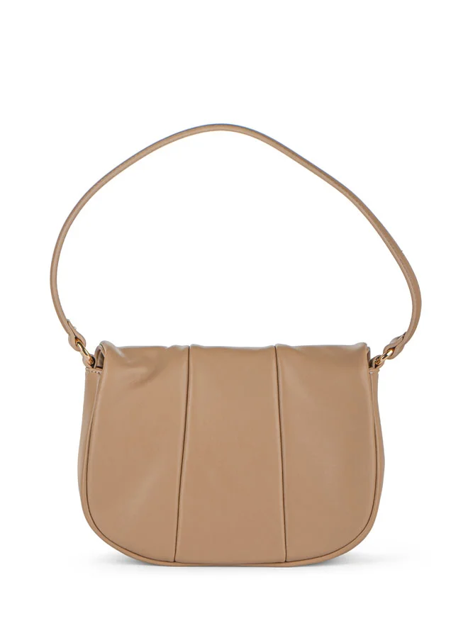 Vincci Women Solid Shoulder Bag with Adjustable Strap And Zip Closure