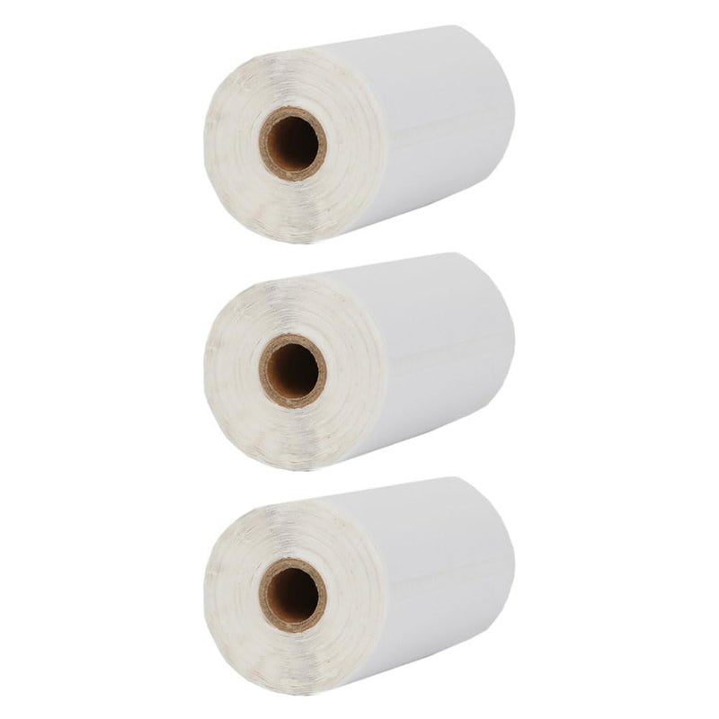 Bluetooth Printer Paper – 3 Rolls, 40x30mm, 300 Sheets per Roll, White, Thermal Paper for Mini Pocket Printer, Strong Adhesive
