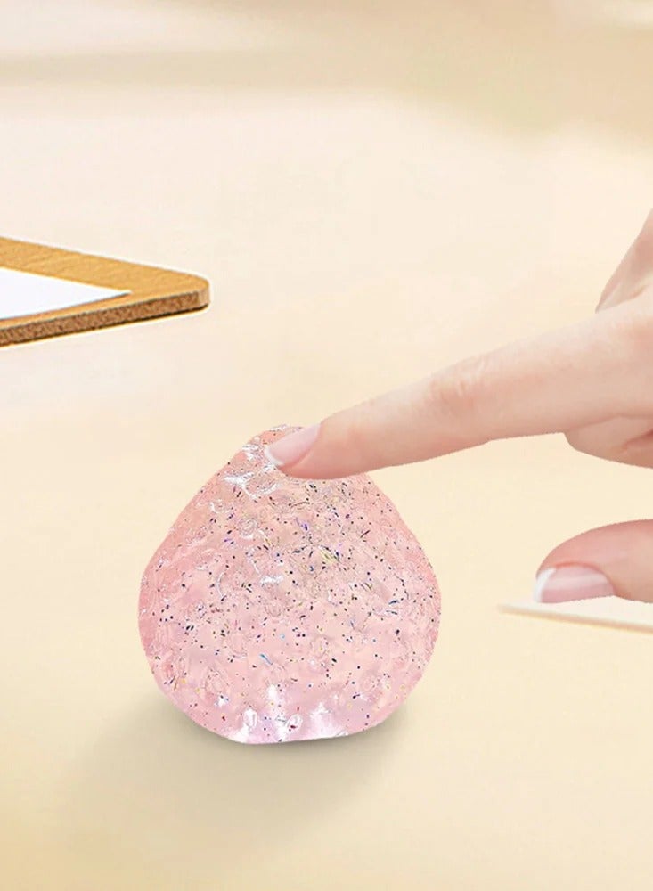 كاواي لعبة الفراولة الإسفنجية من Kawaii، لعبة محاكاة الفراولة الإسفنجية القابلة لإعادة الاستخدام، لعبة تخفيف التوتر البطيء، هدايا عيد الميلاد - Image 4