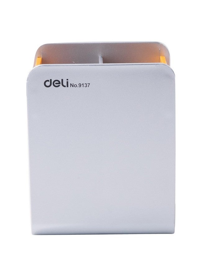 Deli W9137 Dual Color Design Pen Holder with 2 Compartments, Multicolor, Pack of 2 - Image 3