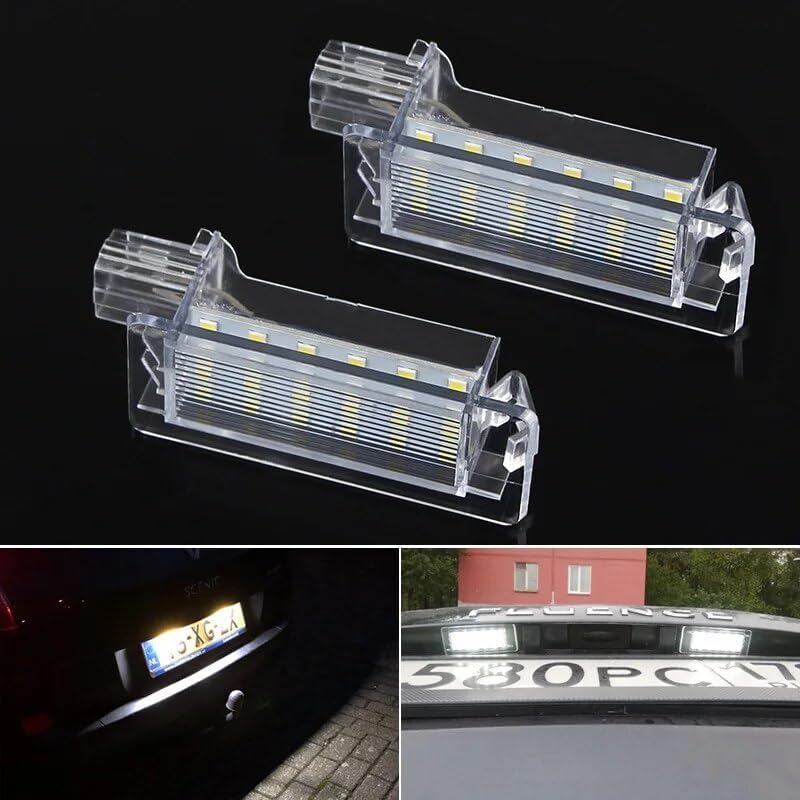 QASULER LED License Number Plate Light for Renault - Image 2