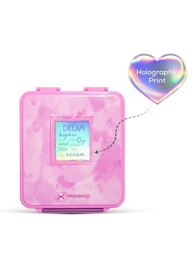 HYDROBREW 18" Backpack w/ Bento Lunch Box - Pink - Image 4