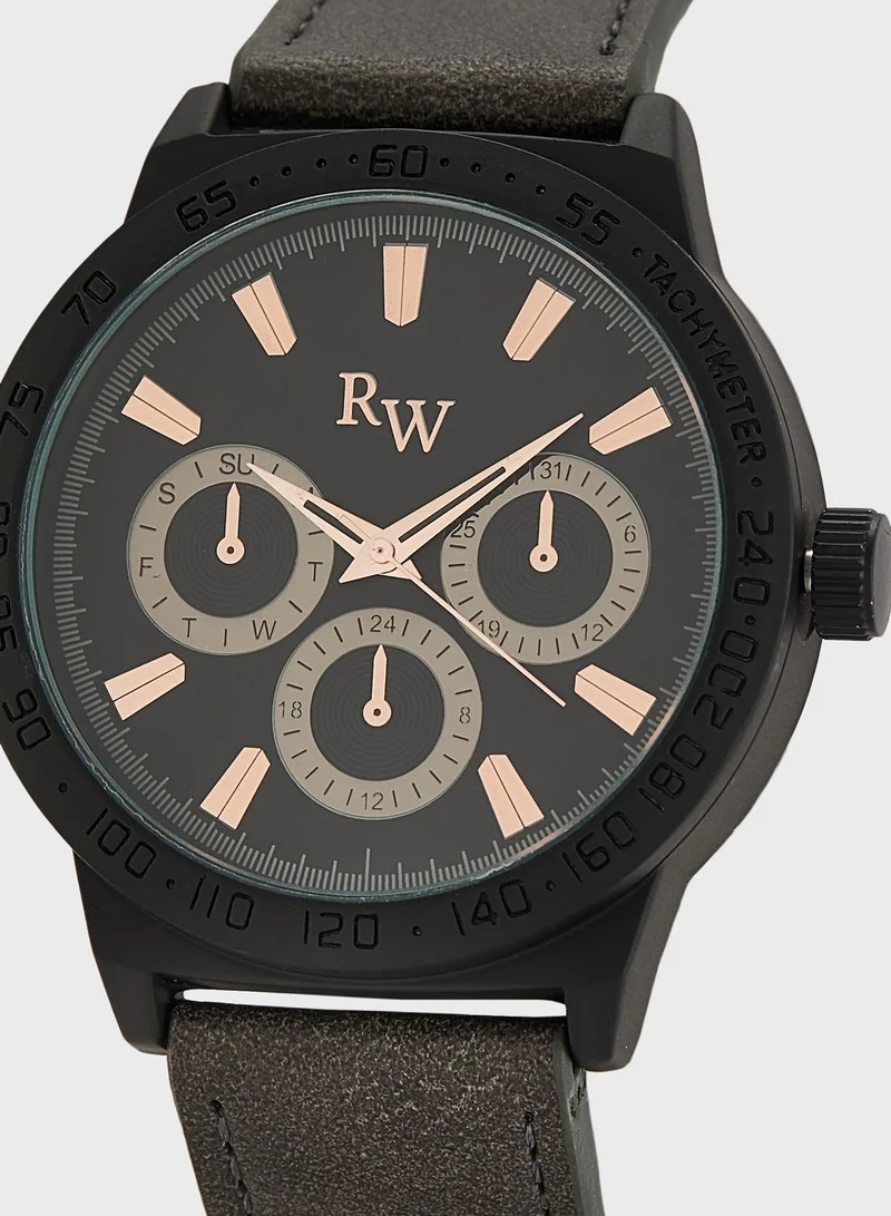 Robert Wood Watch And Multi Bracelet Gift Set