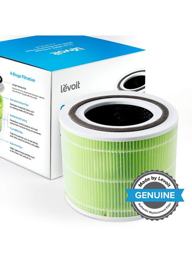 LEVOIT Core 300S True HEPA 3-Stage Mold and Bacteria Replacement Filter Core 300-RF-MB Green