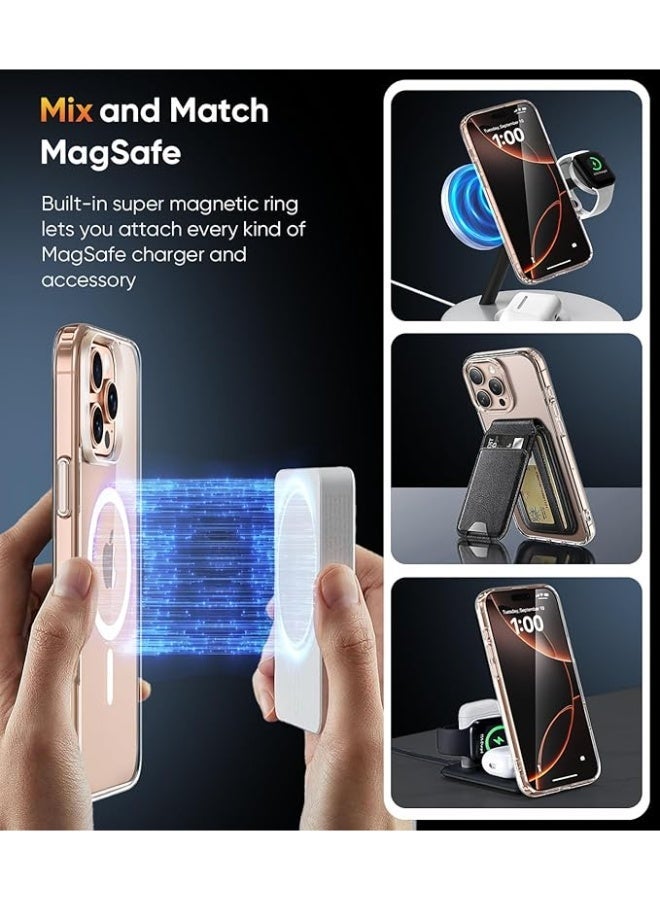 MONOGUE Crystal Palace Case for iPhone 16pro max - Clear  Drop Protection, Clear Guard Anti‑Yellowing & Scratch‑Resistant, MagSafe & Wireless Charging Compatible - Image 3