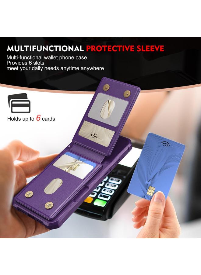 Zaboon Case For iPhone 13 Pro Max 2-in-1 Magnetic Wallet MagSafe Leather Back Phone Case - Image 4