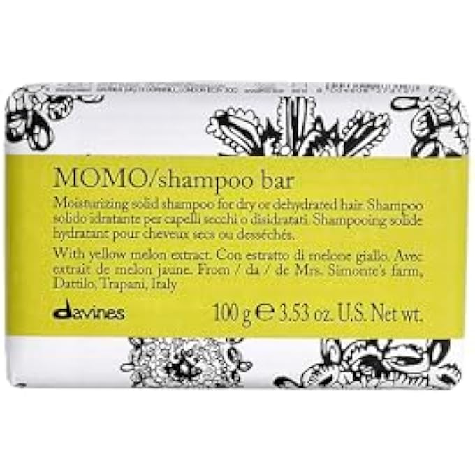 Davines MOMO SHAMPOO BAR, MOISTURIZING FORMULA FOR ALL HAIR TYPES, GENTLY CLEANSE AND ADD SHINE, 100 G. - Image 2