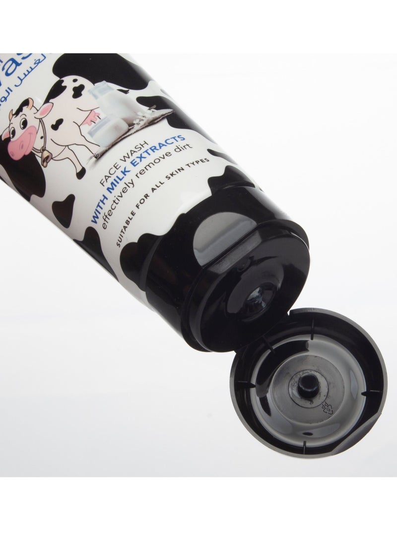 Pretty Be PrettyBe brightening foaming facial wash with milk extracts effectively remove dirt 100ml  - Image 2