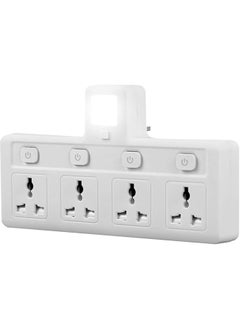 4 Outlets with Night Light