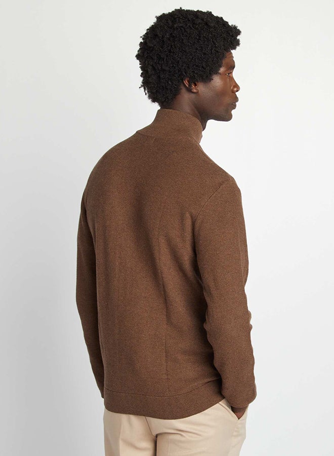 Kiabi High neck zip-up cardigan  - Image 5