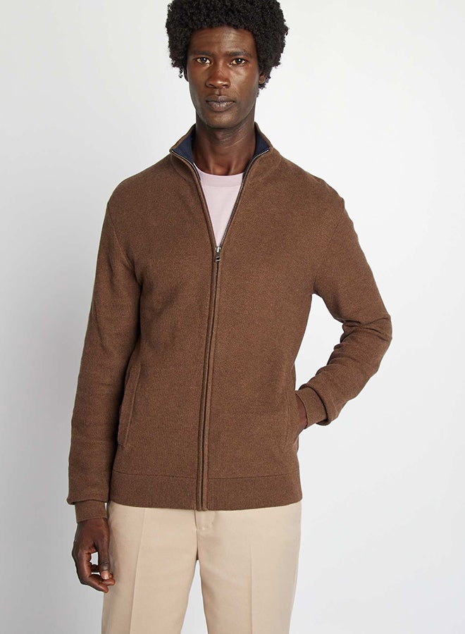 Kiabi High neck zip-up cardigan  - Image 3