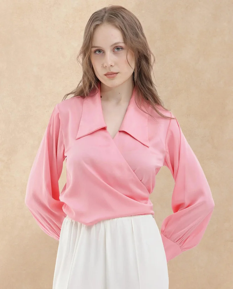 Rareism Women's Versatile 3-Way Wrap Brunch Top