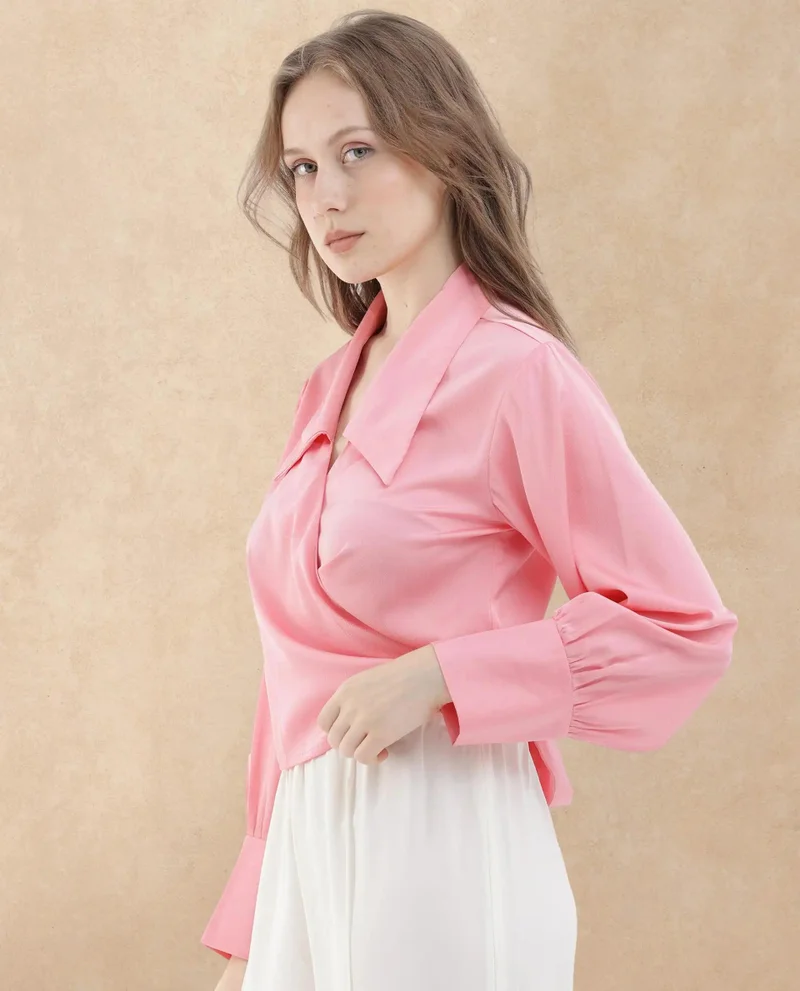 Rareism Women's Versatile 3-Way Wrap Brunch Top