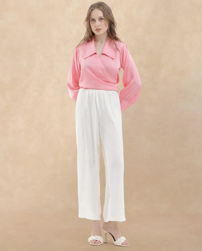 Rareism Women's Versatile 3-Way Wrap Brunch Top