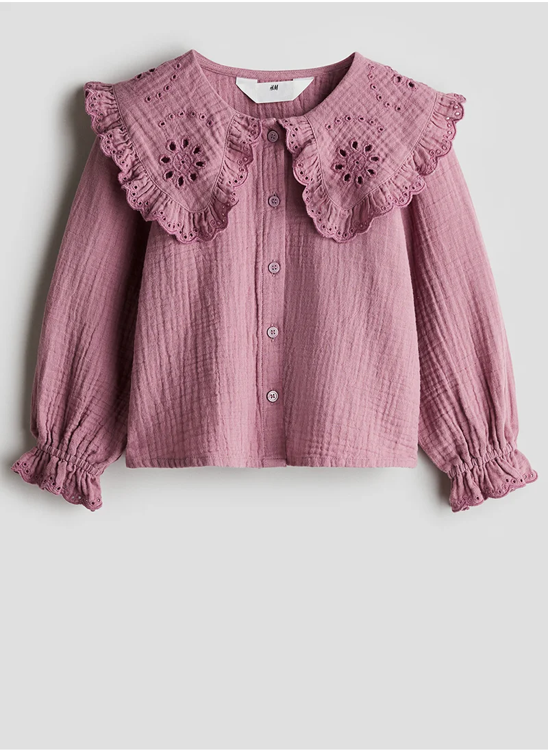 H&M Collared Cotton Blouse