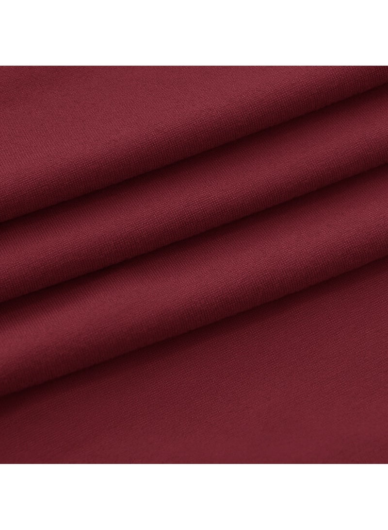 DUNISO Single armchair sofa cover, Banquet Solid Color Armchair Slipcover Waterproof Chair Covers Anti Slip Dog Pet Friendly Furniture Protector,Claret - Image 5