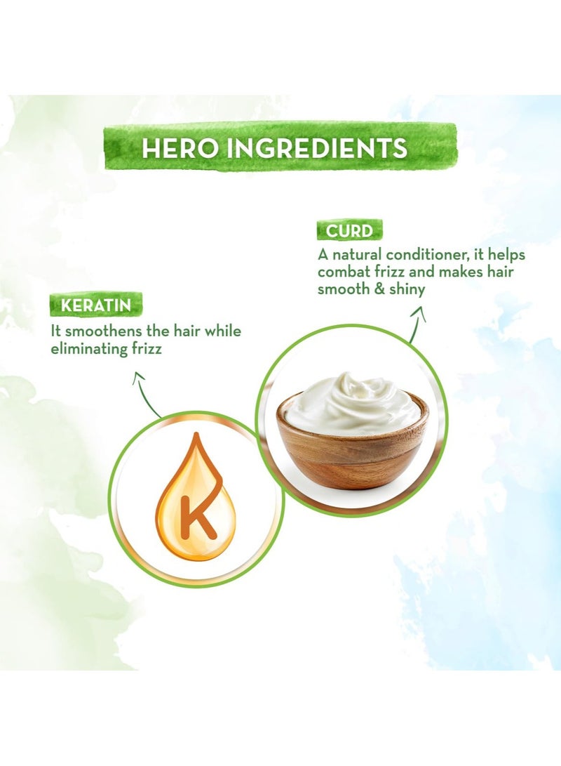 Mama Earth Curd Smoothening Shampoo For Women and Men; with Curd & Keratin for Smooth & Shiny Hair- 250 ml; Nourishes Dry Hair and Controls Frizz - Image 4