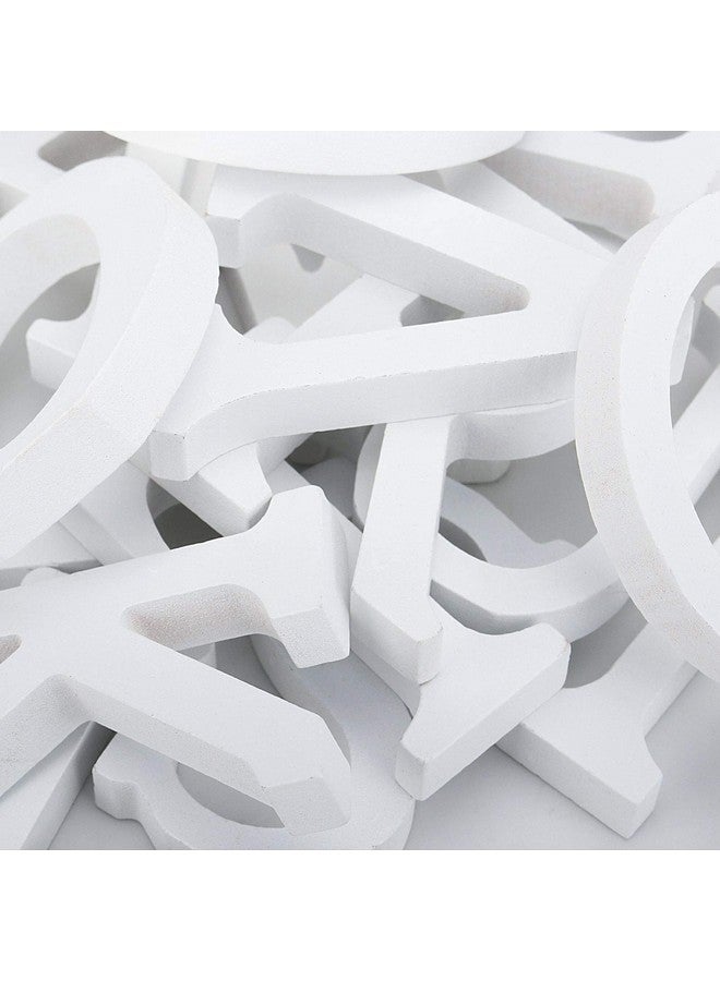 HOZEON 56 PCS Decorative Wooden Letter, White Free-Standing Wood Letters, Modern and Stylish Wall Letters for Bedroom, Wedding, Birthday Party, Children, Home Decoration - Image 3