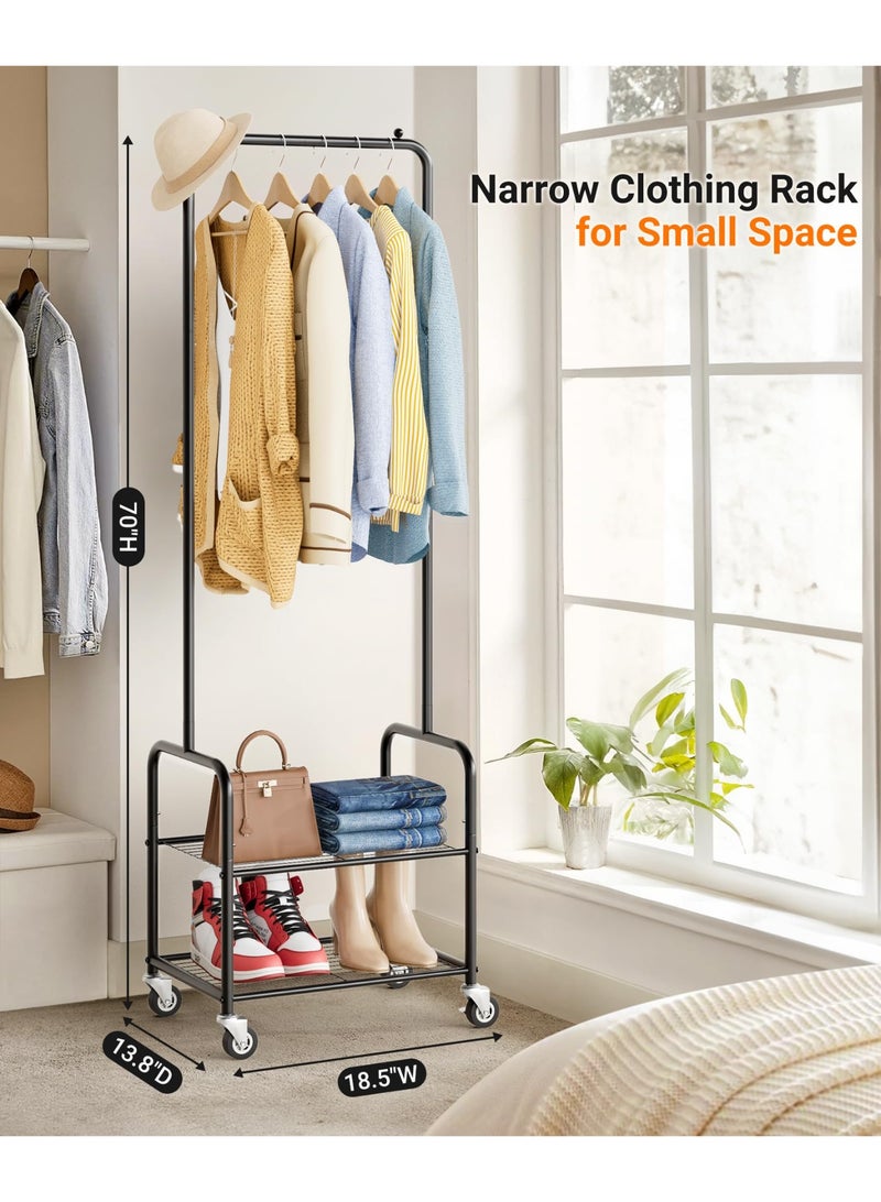 كيلا قطعتان من رفوف تخزين القبعات القابلة للتكديس لقبعات البيسبول، ورفوف ملابس دوارة صغيرة لتعليق الملابس، وحزمتان من العناصر - Image 5