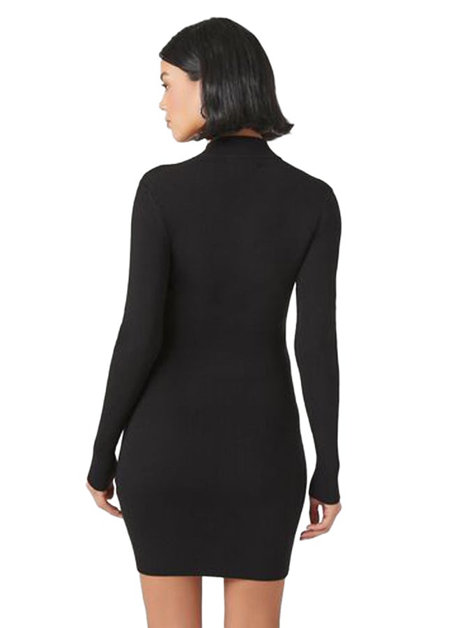 FOREVER 21 Rhinestone Bow Mini Sweater Dress  - Image 4