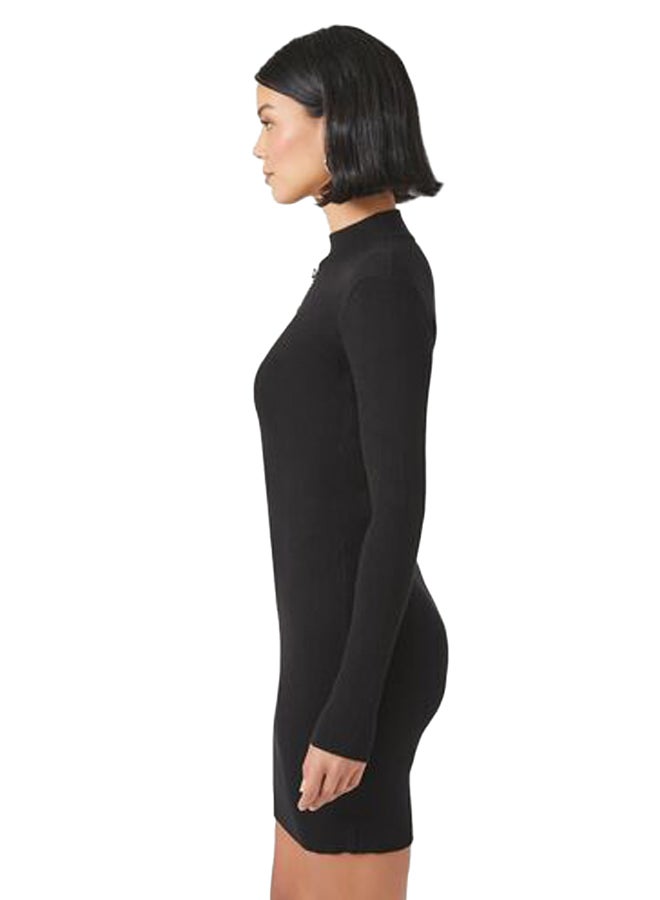 FOREVER 21 Rhinestone Bow Mini Sweater Dress  - Image 3