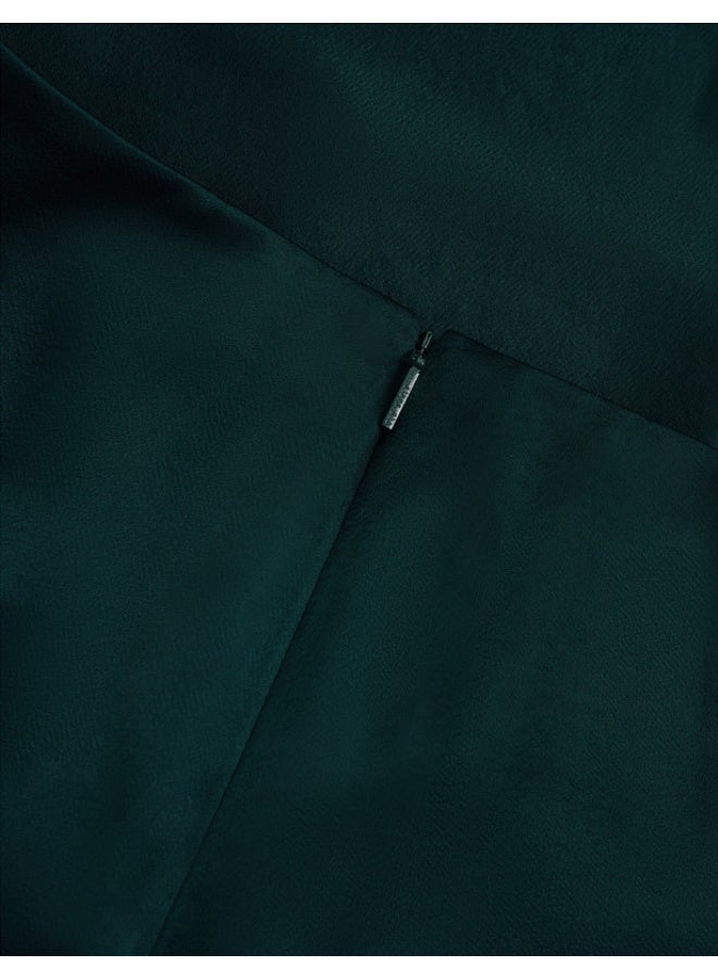 Ted Baker Satin Midi Skirt with Asymmetric Hem - Image 4