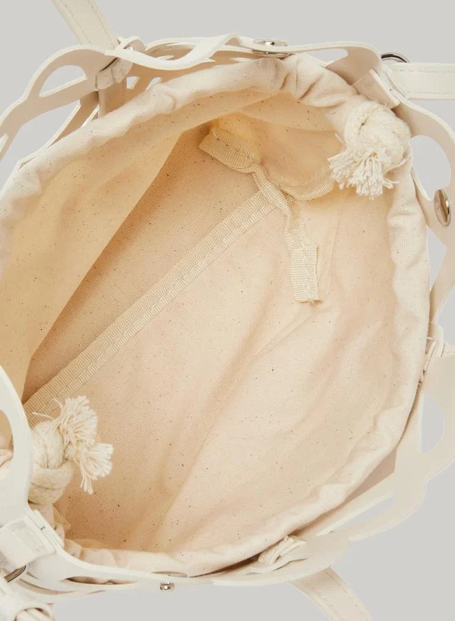 Styli  White Cutout Detail Handbag for Women | Best Price UAE