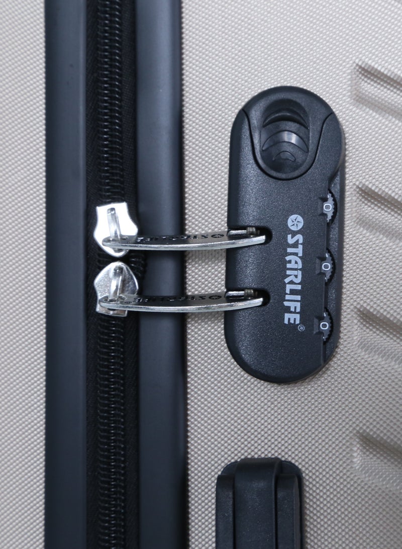 STARLIFE 3 Piece ABS Hard side Trolley Luggage Set Spinner Wheels with Number Lock - Image 4