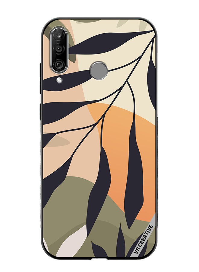 VR CREATIVE Protective Case Cover For Huawei P30 Lite Leaf Tropical Design Multicolour - Image 1