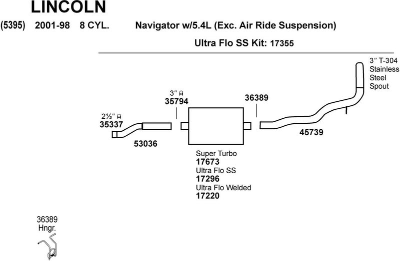 DYNOMAX 36389 Exhaust System Hanger for Ford Expedition - Image 3