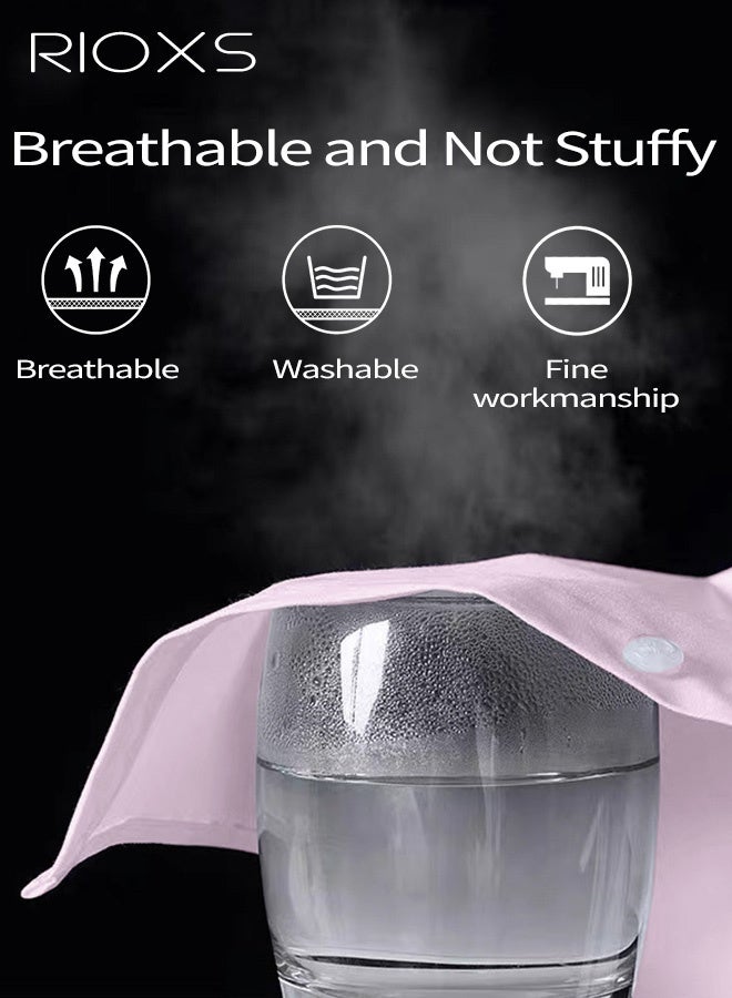 RIOXS Men's Dress Shirts, Classic-Fit Button Down Collar Shirts, Long Sleeve Formal Shirts for Men, Wrinkle-Free Work Blouses Tops, Dressy Shirts for Business, Office, Meeting, Interview, Party, Wedding Dating Shirt, Pink Blouses with Front Pocket - Image 5