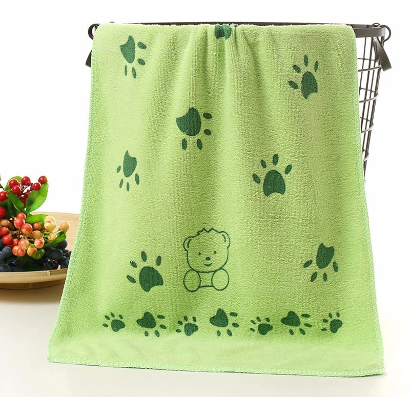 DRESSABLY Soft Absorbent Baby Towel (Color & Prints May Vary) (Pack of 2)(Light Color, Small_48cm x 84cm) - Image 3