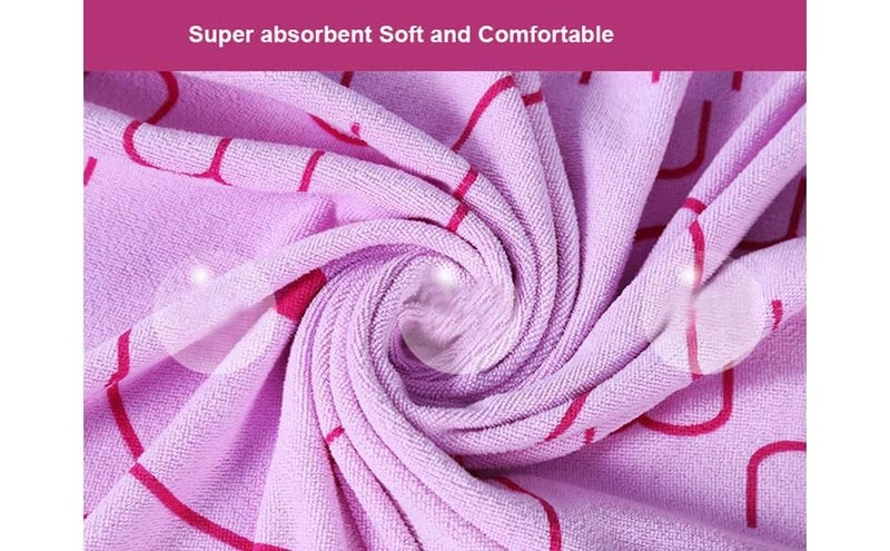 DRESSABLY Soft Absorbent Baby Towel (Color & Prints May Vary) (Pack of 2)(Light Color, Small_48cm x 84cm) - Image 5