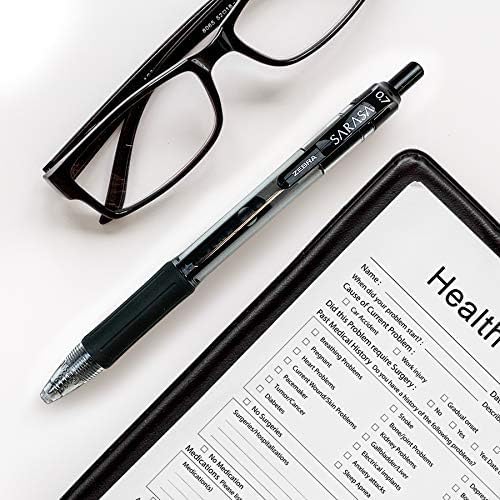 Zebra Pen Sarasa Dry X20 Retractable Gel Pen, Fine Point, 0.5mm, Black Ink, 12-Pack (46710) - Image 3