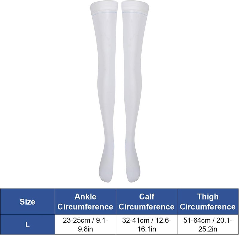klarako Compression Stockings,Thigh Length Compression Stockings Prevent Varicose Veins Leg Fatigue Swelling Relieve Stockings - Image 3
