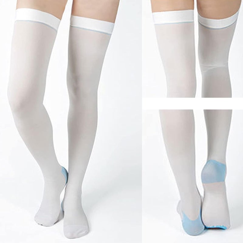 klarako Compression Stockings,Thigh Length Compression Stockings Prevent Varicose Veins Leg Fatigue Swelling Relieve Stockings - Image 2