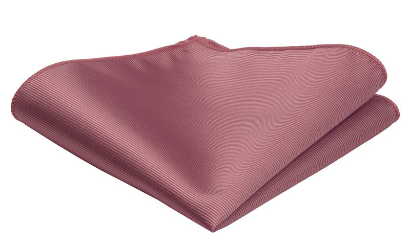 GUSLESON Mens Solid Dusty Rose Ties For Wedding Plain Neckties and Pocket Square Cufflinks Sets(0789-32) - Image 5