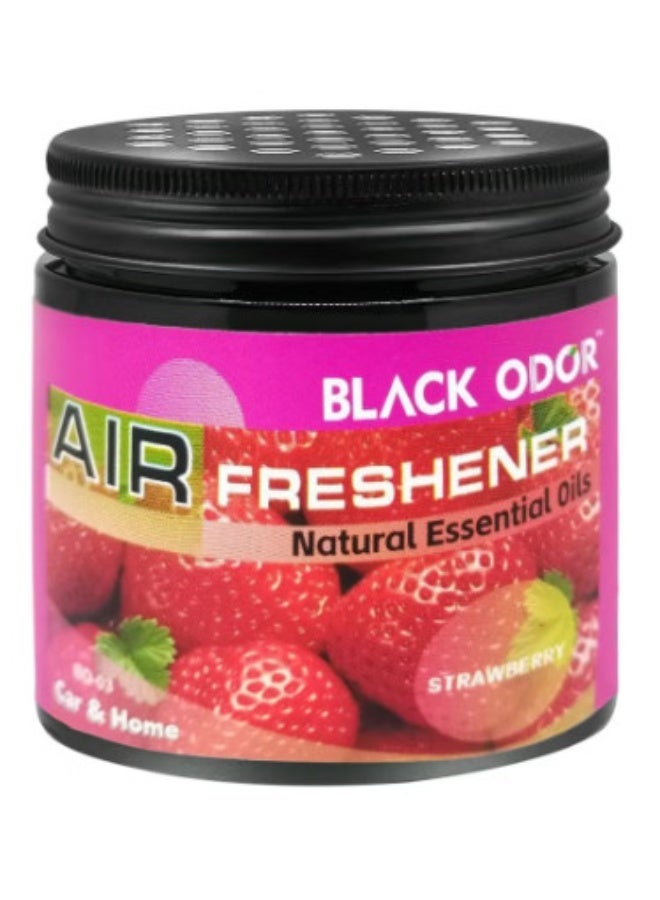 BLACK ODOR STRAWBERRY Car Air Freshener Black Odor 180g Natural Essential Oils Air Freshener For Car Home BO03 - Image 2