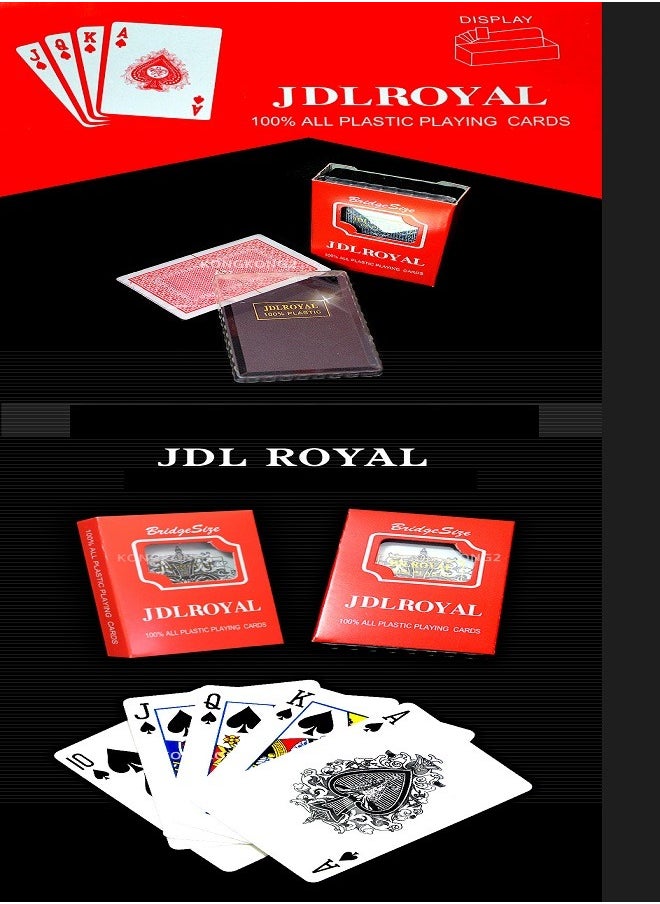 Royal 12 Pcs From JDL ROYAL High Quality Plastic Playing Card - Kotshina For Family & Friends  - Image 5