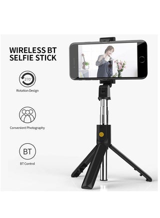 ELTRAZONE Selfie Stick, K07 Selfie Stick Integrated Tripod BT