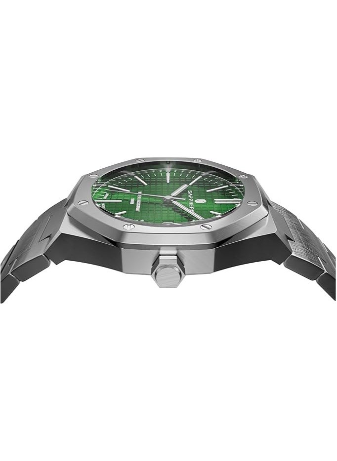 Sapphero - Watch for Men Stainless Steel Mens Watches Waterproof Analog Quartz Movement Wrist Watch Gifts for Men - Image 1