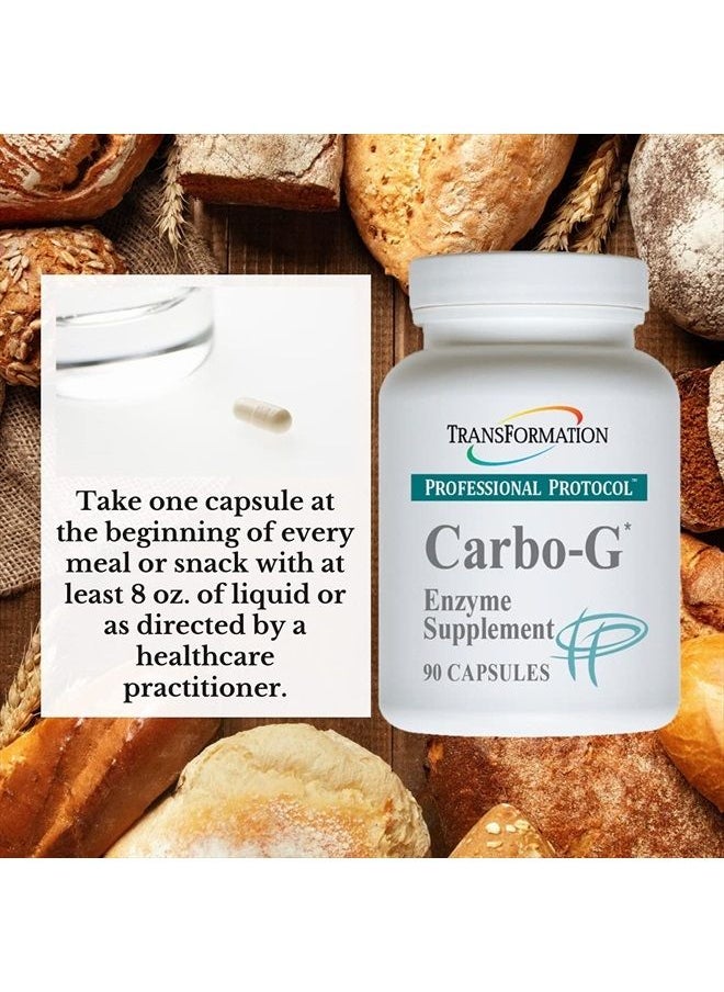 Carbo-G* Capsules - #1 Practitioner Recommended -Digest-Aid, Gut-Health, Designed to Help Encourage Digestion of Gluten and Complex Carbs Supplement by Transformation Enzymes. (180)