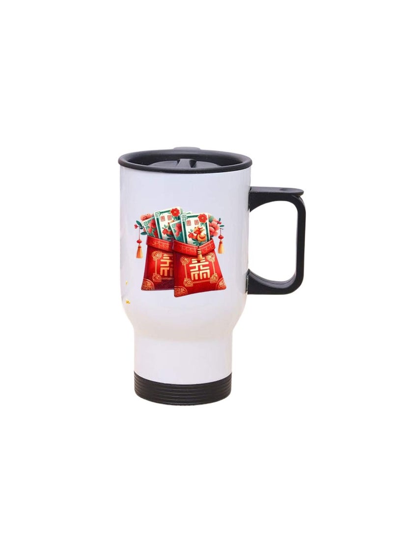 Generic - China Travel Mug–Insulated Stainless Steel Coffee Mug For Hot&Cold Drinks,Perfect For Commuting,Road Trips And Celebrate With Style–Leak-Proof Travel Mug - Image 1